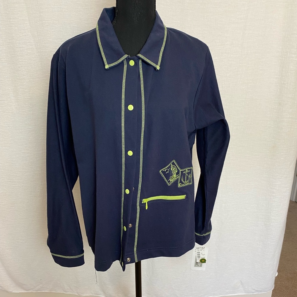 NWT Crop pants navy suit